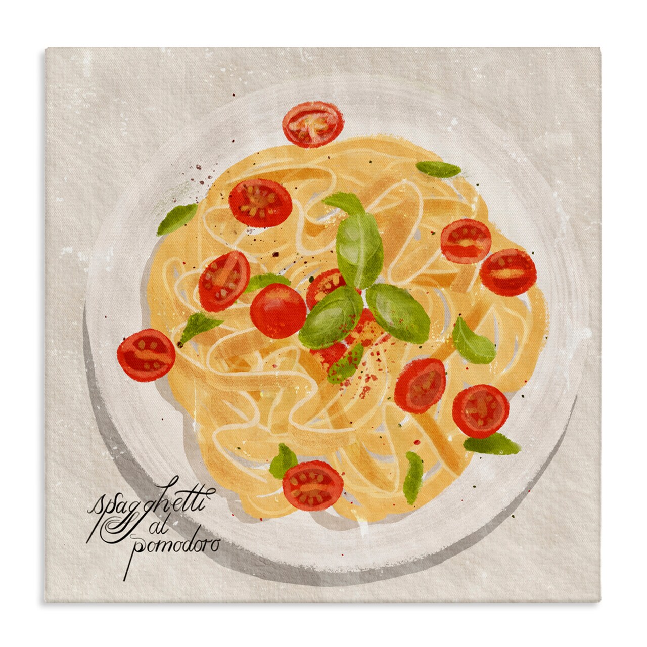 Stupell Industries Italian Spaghetti Meal Canvas By Juliet Rose Philips